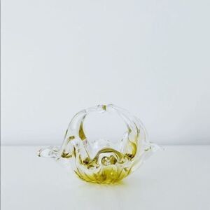 Vintage Miniature Murano Art Glass Basket​